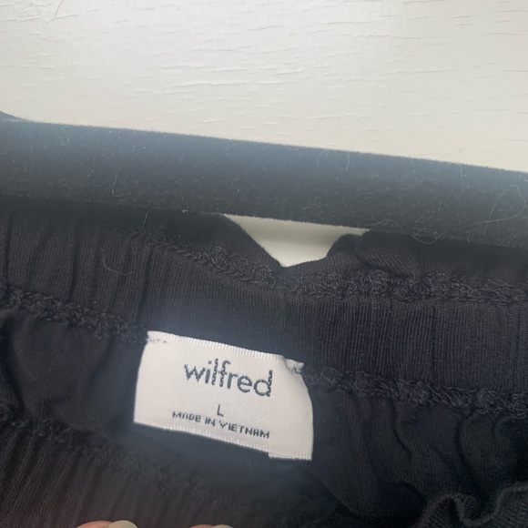 Aritzia Wilfred Off-the-Shoulder Black Blouse - Picture 3 of 9